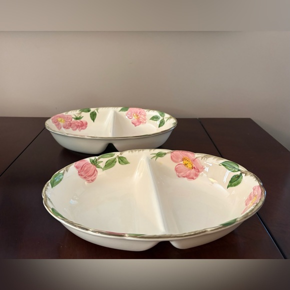 Franciscan Other - Franciscan Desert Rose - Oval Divided Serving Bowls (2)